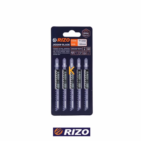 مجموعه 5 عددی تیغ اره عمود بر چوب مدل T144D ریزو