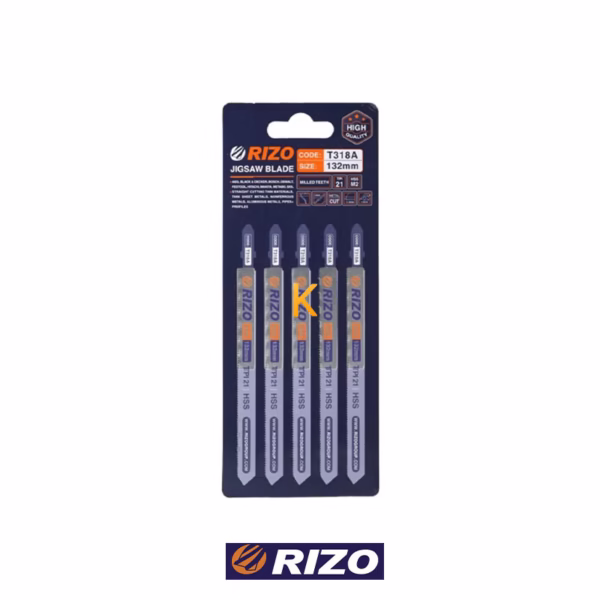 مجموعه 5 عددی تیغ اره عمود بر آهن بلند مدل T318A ریزو