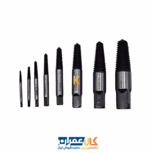 خرید مجموعه 8 عددی مته قلاویز چپ گرد مدل YP-M3/M50 ریزو