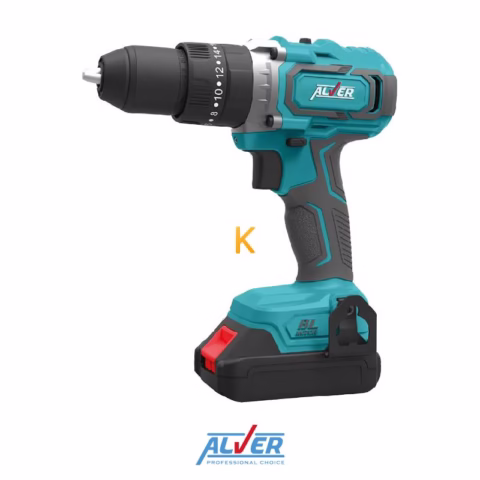 دریل پیچ گوشتی چکشی شارژی 20 ولت براشلس مدل AV-2020 آلور