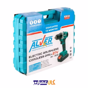 دریل پیچ گوشتی چکشی شارژی 21 ولت براشلس مدل AV-2021 آلور