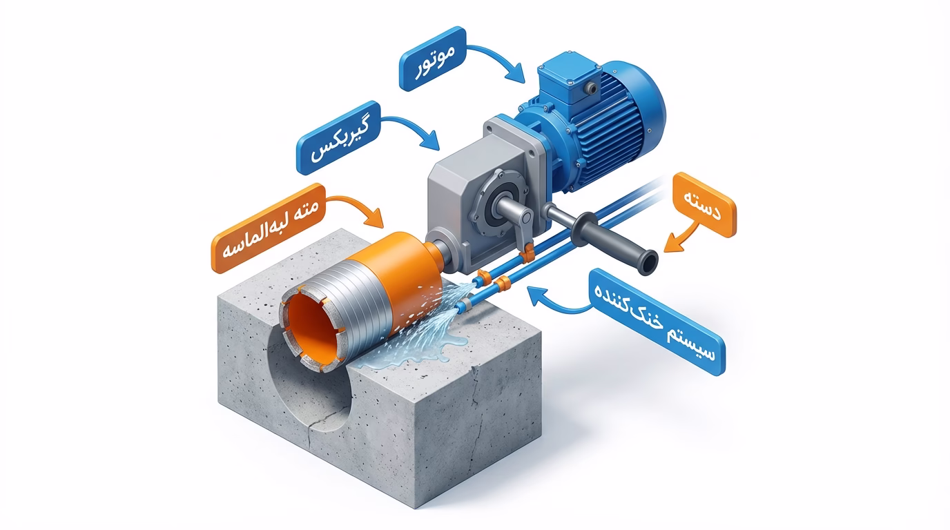 اجزای دریل کرگیری