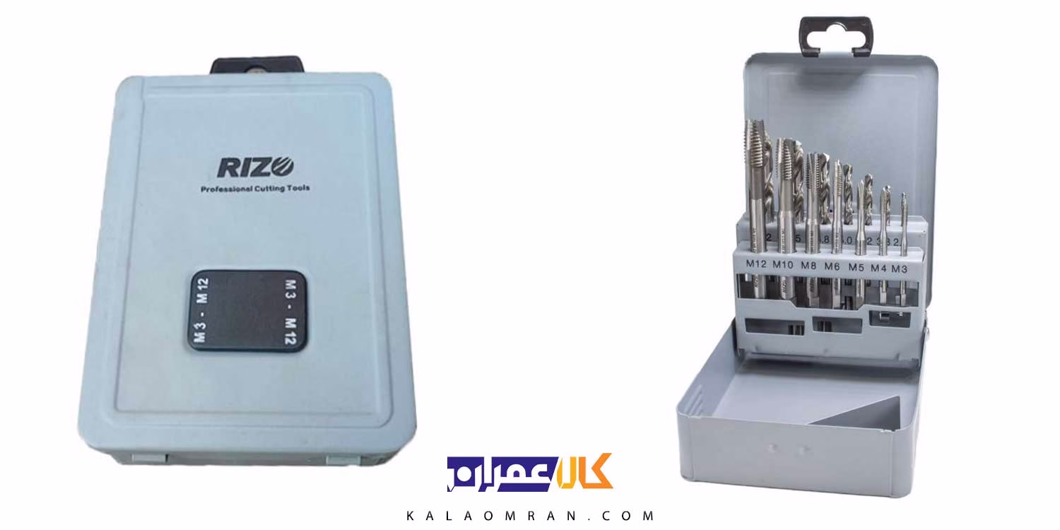 جعبه مته قلاویز 14 پارچه ریزو