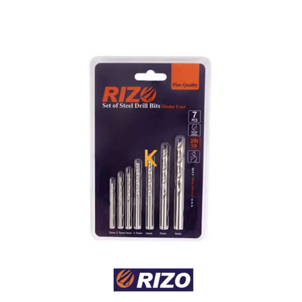ست 7 عددی مته آهن HSS مدل SO7PS ریزو